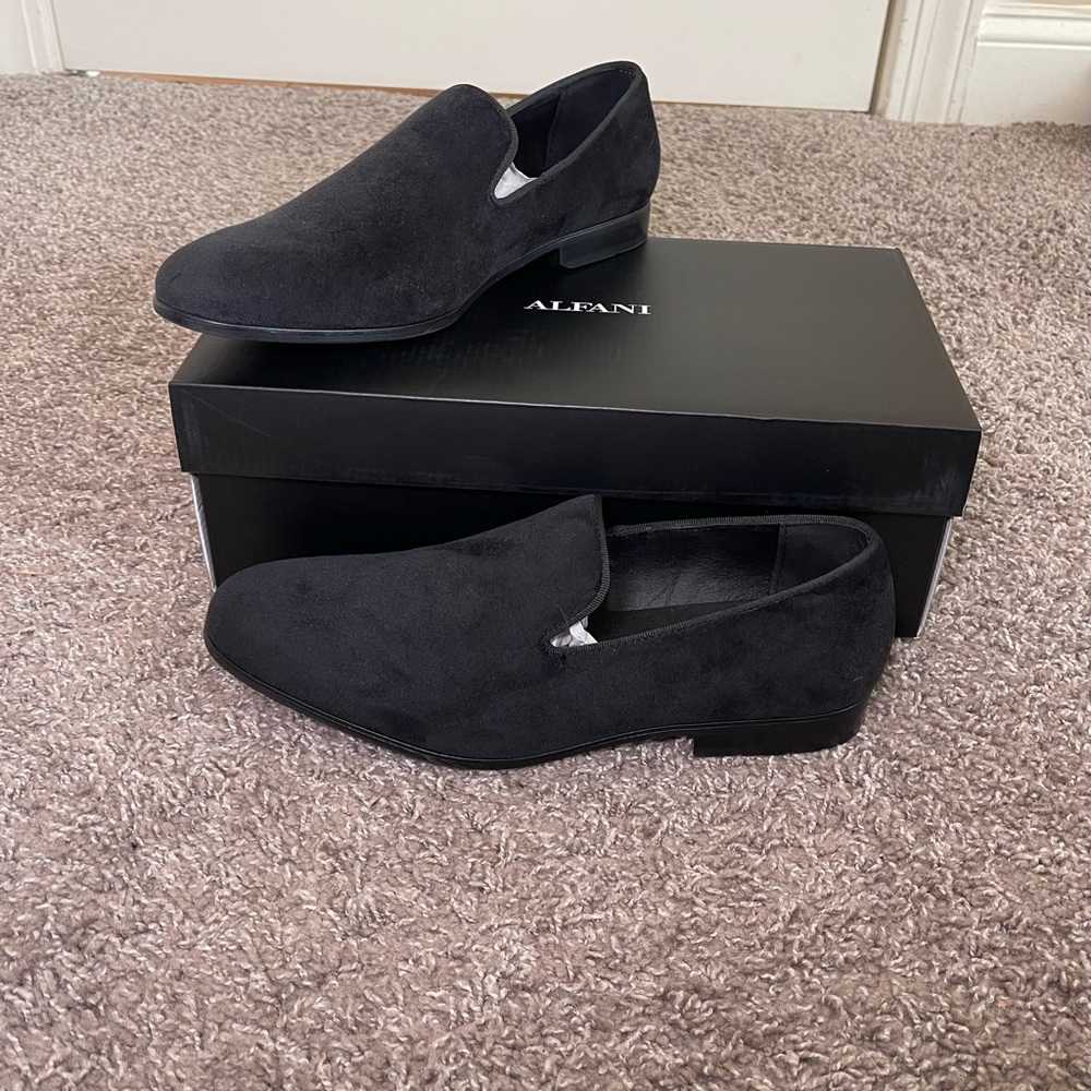 Black Suede Loafers Size 11